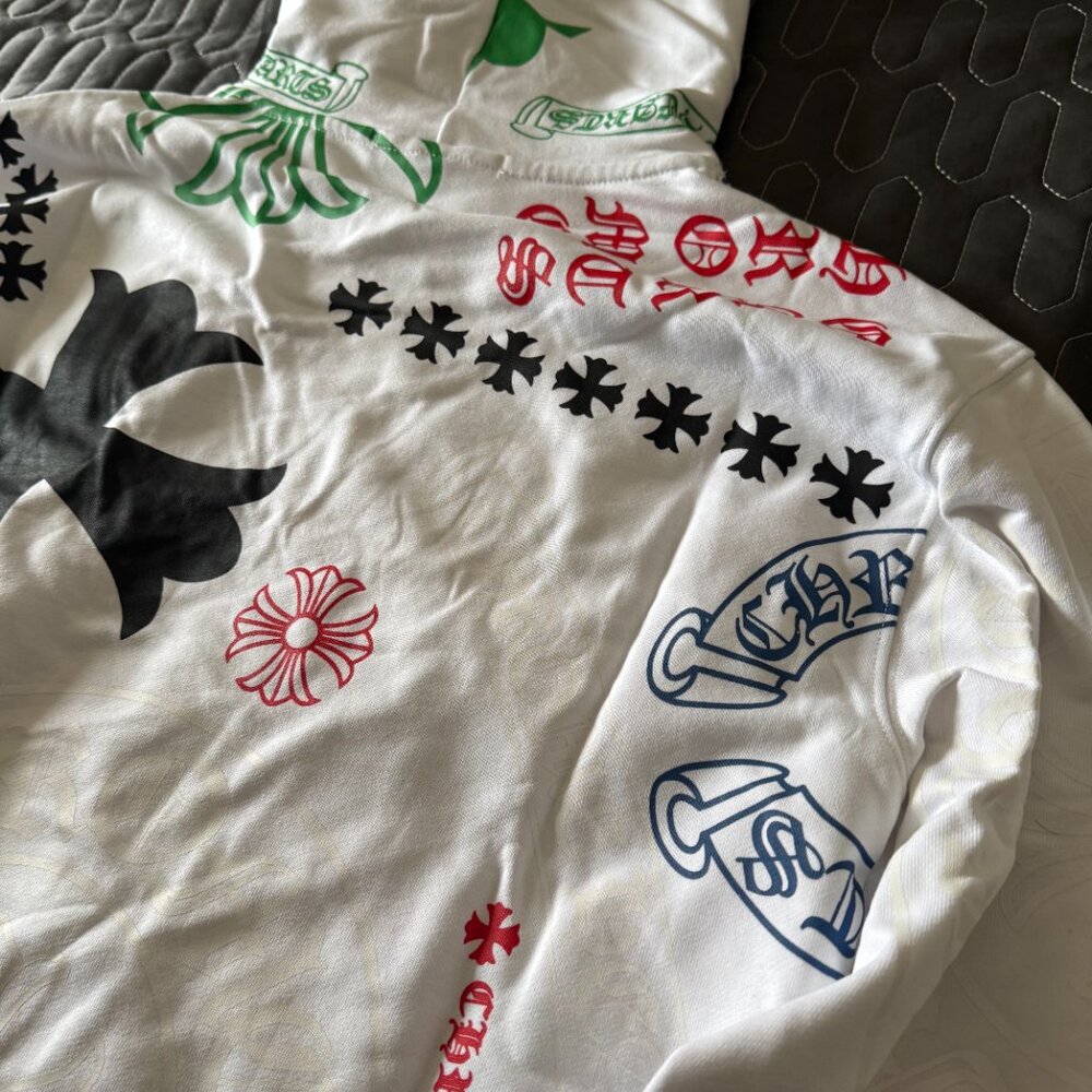 NWT Chrome Hearts Hoodie White - Picture 4 of 11